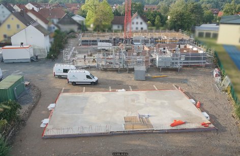 Wohnpark Bodenplatten von oben