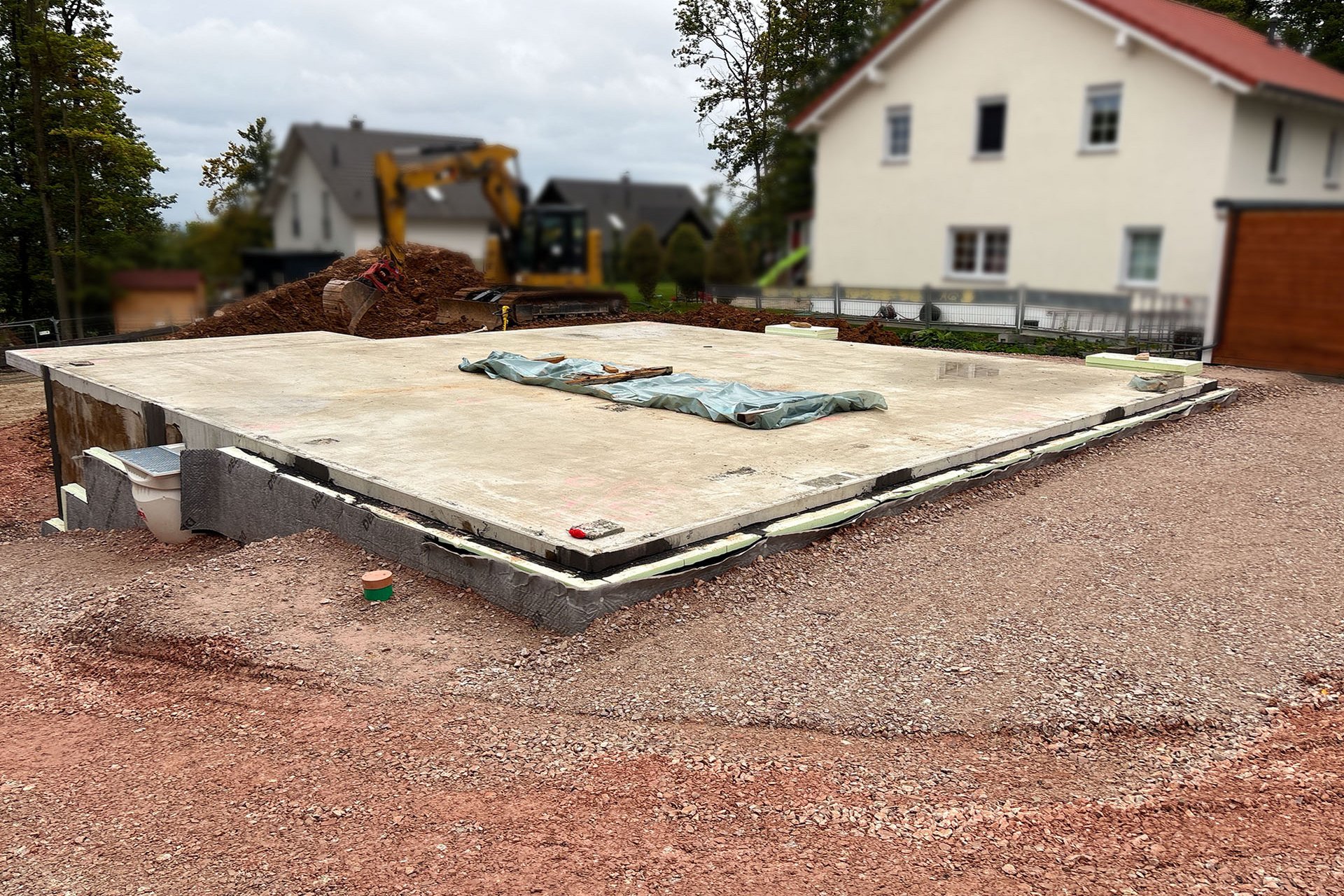 Keller mit Bodenplatte