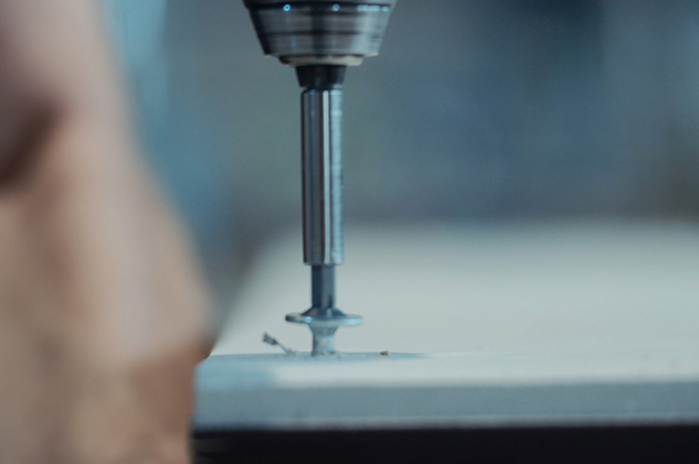 Detailaufnahme Produktionsschritt