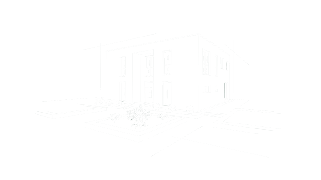 Skizzengrafik Zweifamilienhaus 